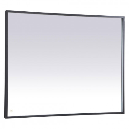 Elegant Wall Mirror - Black, D 48", H 36" (MRE63648BK)