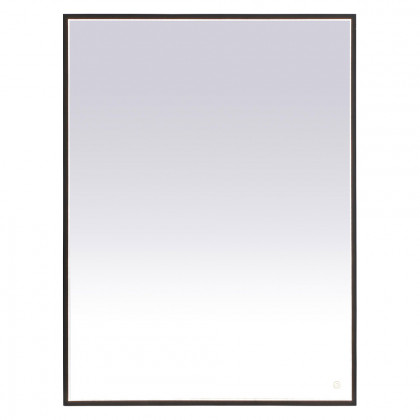 Elegant Wall Mirror - Black, D 48", H 36" (MRE63648BK)