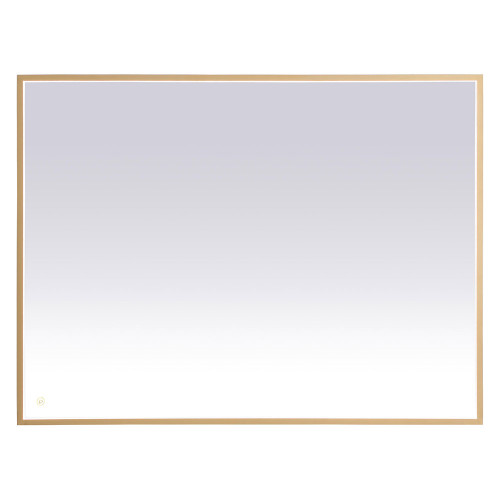Elegant Wall Mirror - Brass, D 48", H 36" (MRE63648BR)