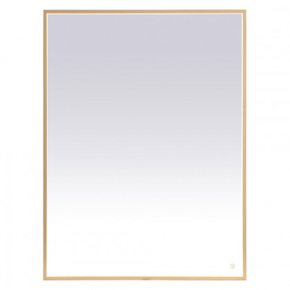 Elegant Wall Mirror - Brass, D 48", H 36" (MRE63648BR)