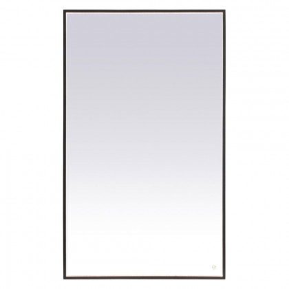 Elegant Wall Mirror - Black, D 60", H 36" (MRE63660BK)