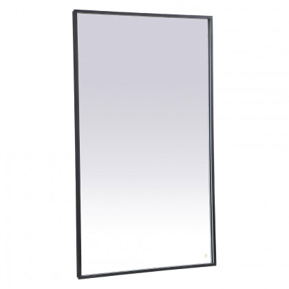 Elegant Wall Mirror - Black, D 60", H 36" (MRE63660BK)