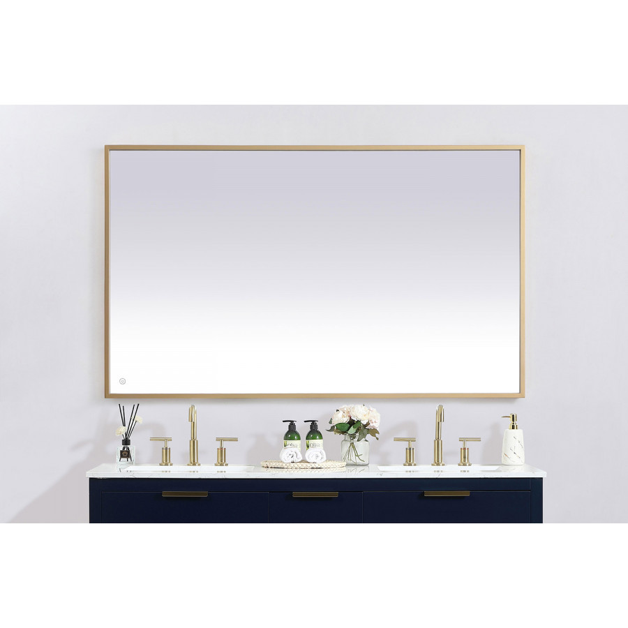 Elegant Wall Mirror - Brass, D 60", H 36" (MRE63660BR)