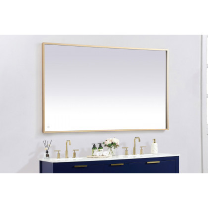 Elegant Wall Mirror - Brass, D 60", H 36" (MRE63660BR)