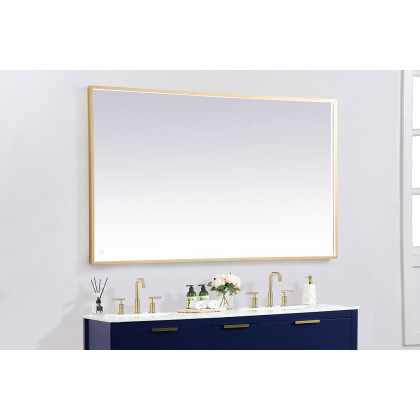 Elegant Wall Mirror - Brass, D 60", H 36" (MRE63660BR)