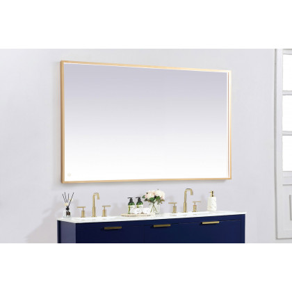 Elegant Wall Mirror - Brass, D 60", H 36" (MRE63660BR)