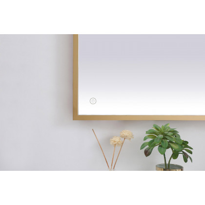 Elegant Wall Mirror - Brass, D 60", H 36" (MRE63660BR)