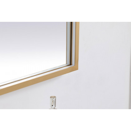 Elegant Wall Mirror - Brass, D 60", H 36" (MRE63660BR)