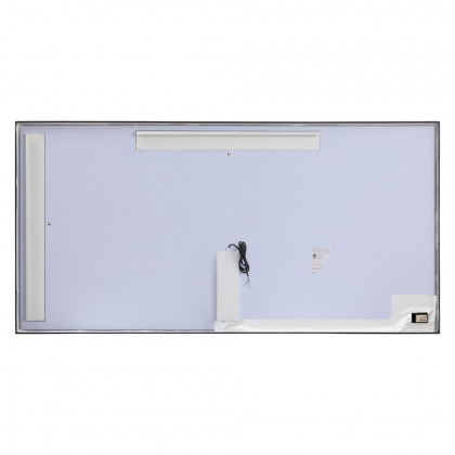 Elegant Wall Mirror - Black, D 72", H 36" (MRE63672BK)