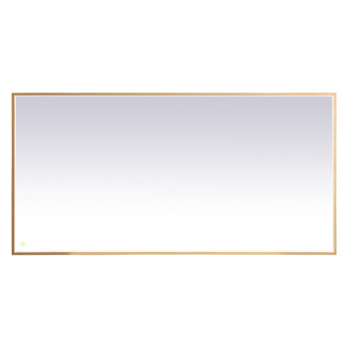 Elegant Wall Mirror - Brass, D 72", H 36" (MRE63672BR)