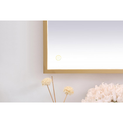 Elegant Wall Mirror - Brass, D 72", H 36" (MRE63672BR)