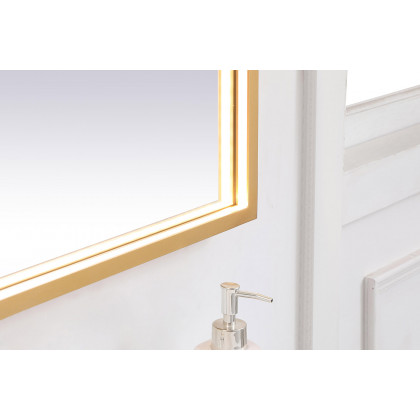 Elegant Wall Mirror - Brass, D 72", H 36" (MRE63672BR)