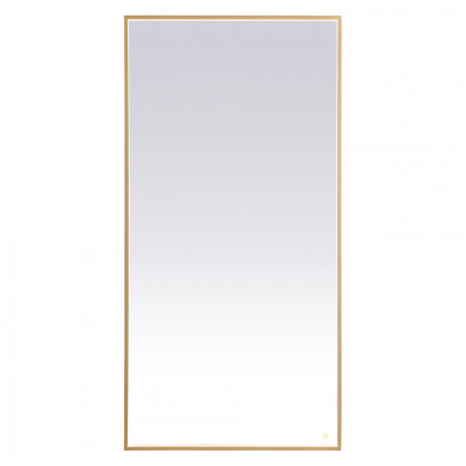 Elegant Wall Mirror - Brass, D 72", H 36" (MRE63672BR)