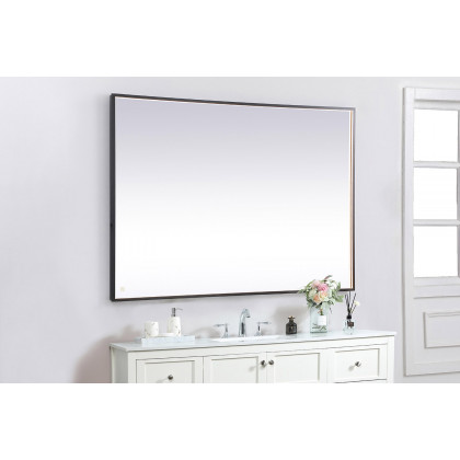 Elegant Wall Mirror - Black, D 60", H 42" (MRE64260BK)