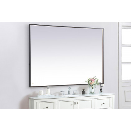 Elegant Wall Mirror - Black, D 60", H 42" (MRE64260BK)