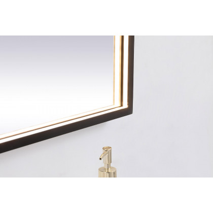 Elegant Wall Mirror - Black, D 60", H 42" (MRE64260BK)