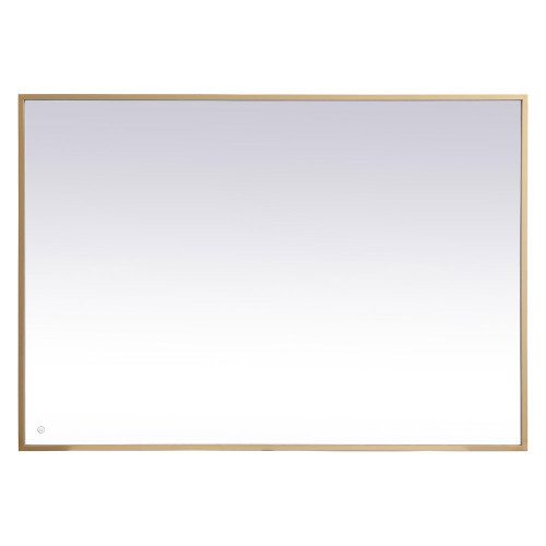 Elegant Wall Mirror - Brass, D 60", H 42" (MRE64260BR)