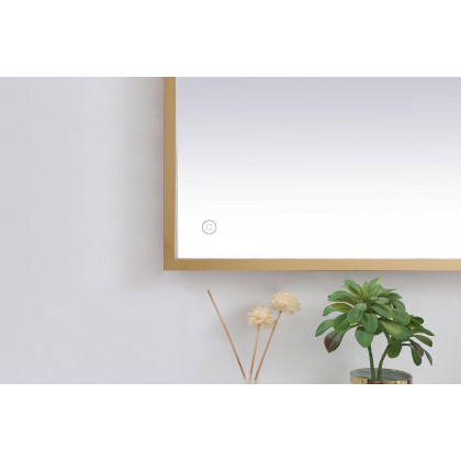 Elegant Wall Mirror - Brass, D 60", H 42" (MRE64260BR)