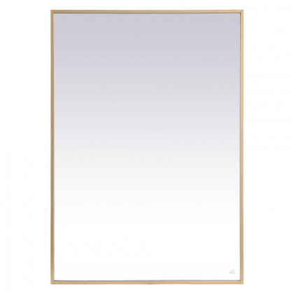 Elegant Wall Mirror - Brass, D 60", H 42" (MRE64260BR)