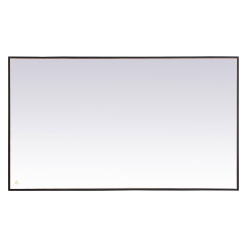 Elegant Wall Mirror - Black, D 72", H 42" (MRE64272BK)