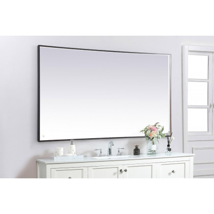 Elegant Wall Mirror - Black, D 72", H 42" (MRE64272BK)