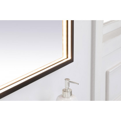 Elegant Wall Mirror - Black, D 72", H 42" (MRE64272BK)