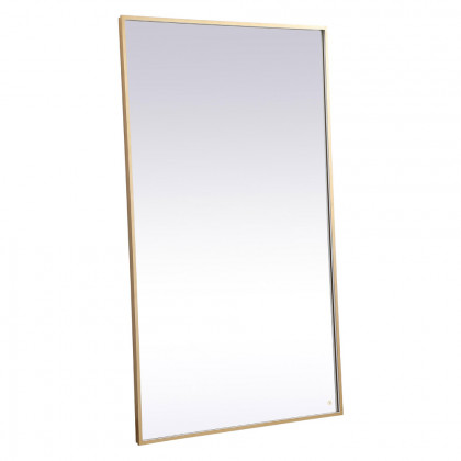 Elegant Wall Mirror - Brass, D 72", H 42" (MRE64272BR)