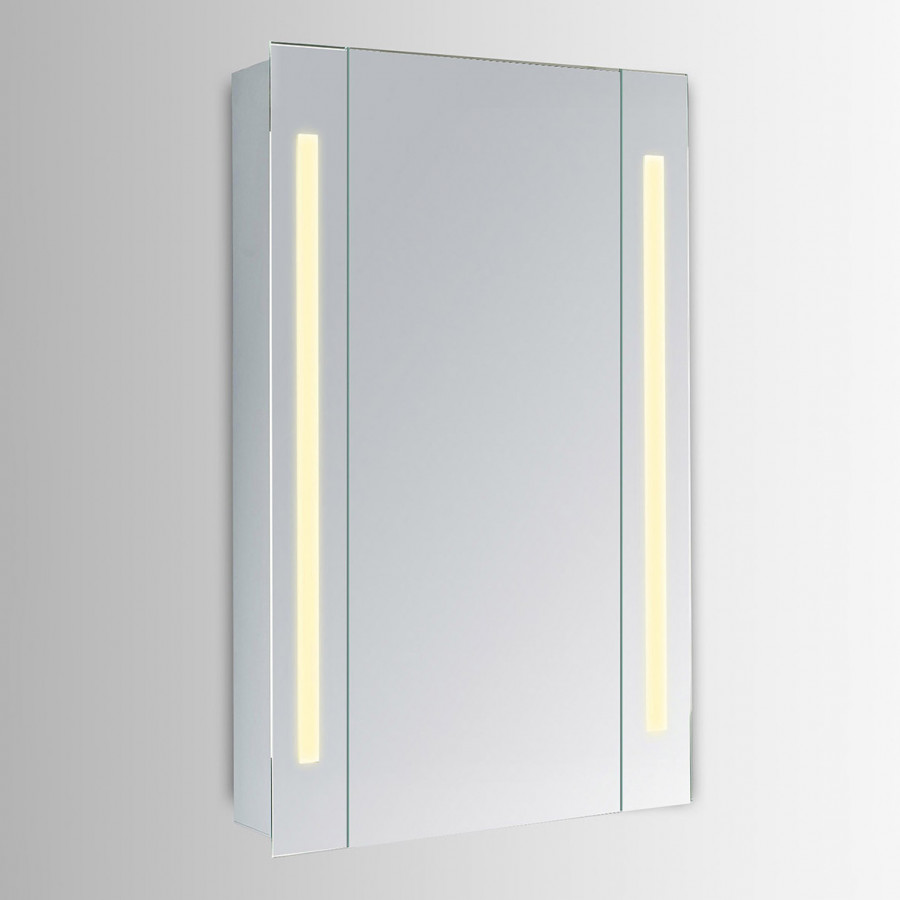 Elegant Elixir 15W LED Rectangle Mirror Cabinet - Clear, D 23.5", H 39.5" (MRE8002)