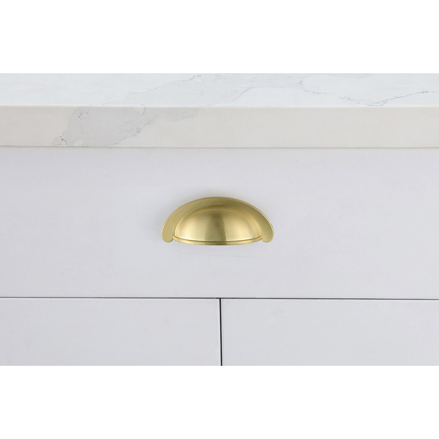 Elegant Claude Drawer Pull, Set of 10 - Brushed Gold (PL3001)