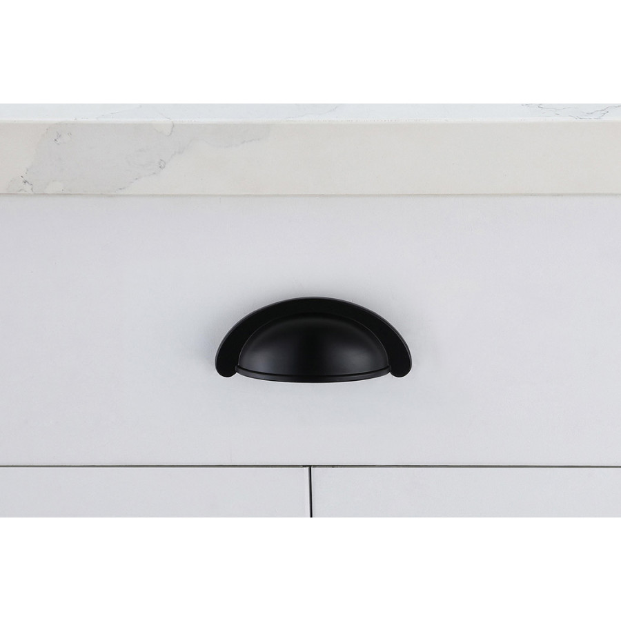 Elegant Claude Drawer Pull, Set of 10 - Matte Black (PL3001)