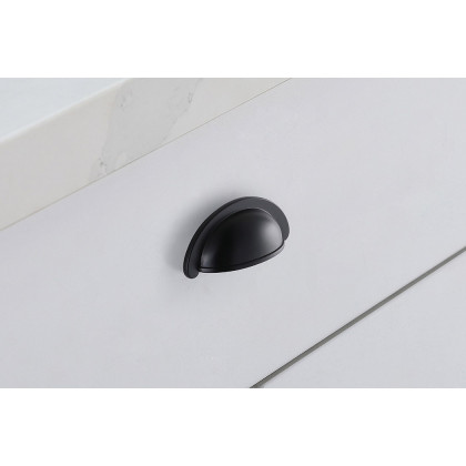Elegant Claude Drawer Pull, Set of 10 - Matte Black (PL3001)
