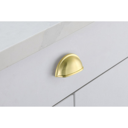 Elegant Claude Drawer Pull, Set of 10 - Brushed Gold (PL3002)