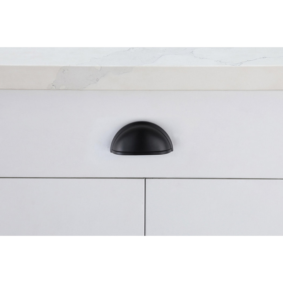 Elegant Claude Drawer Pull, Set of 10 - Matte Black (PL3002)
