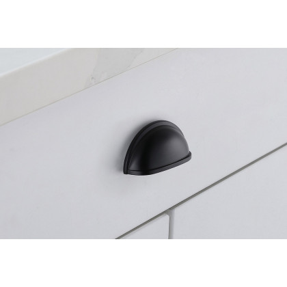 Elegant Claude Drawer Pull, Set of 10 - Matte Black (PL3002)