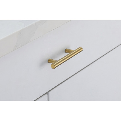 Elegant Quinn 3 Drawer Pull, Set of 10 - Brass, L 5" (PL400-3-BR-10PK)