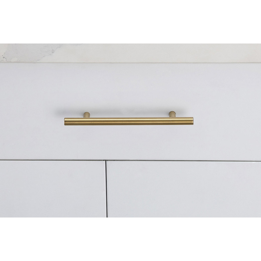 Elegant Quinn 3 Drawer Pull, Set of 10 - Brass, L 7.6" (PL400-5-BR-10PK)