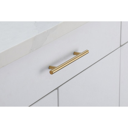 Elegant Quinn 3 Drawer Pull, Set of 10 - Brass, L 7.6" (PL400-5-BR-10PK)
