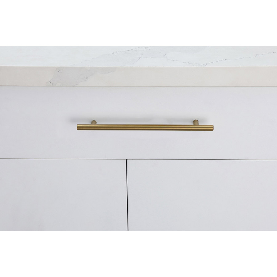 Elegant Quinn 3 Drawer Pull, Set of 10 - Brass, L 10.1" (PL400-7-BR-10PK)
