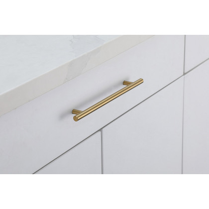 Elegant Quinn 3 Drawer Pull, Set of 10 - Brass, L 10.1" (PL400-7-BR-10PK)