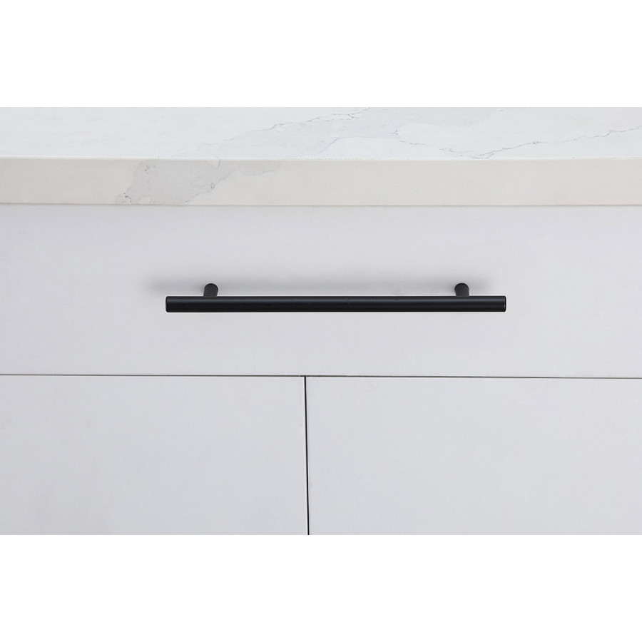 Elegant Quinn 3 Drawer Pull, Set of 10 - Matte Black, L 10.1" (PL400-7-MB-10PK)
