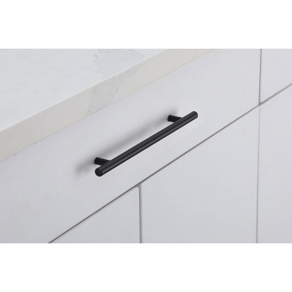 Elegant Quinn 3 Drawer Pull, Set of 10 - Matte Black, L 10.1" (PL400-7-MB-10PK)