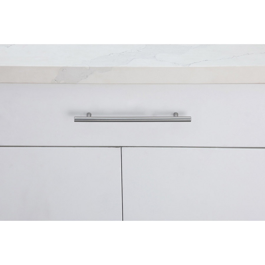 Elegant Quinn 3 Drawer Pull, Set of 10 - Brushed Nickel, L 10.1" (PL400-7-NK-10PK)
