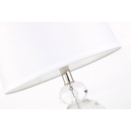 Elegant Maribelle 1 Light Table Lamp - Polished Nickel (TL3031PN)