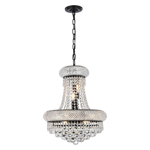 Elegant Pendant Light - Black, L 16" (V1800D16BK-RC)