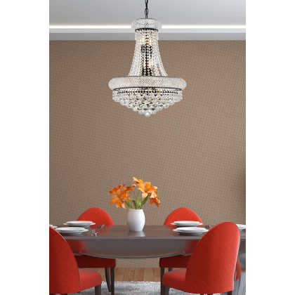 Elegant Pendant Light - Black, L 20" (V1800D20BK-RC)