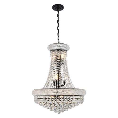 Elegant Pendant Light - Black, L 24" (V1800D24BK-RC)