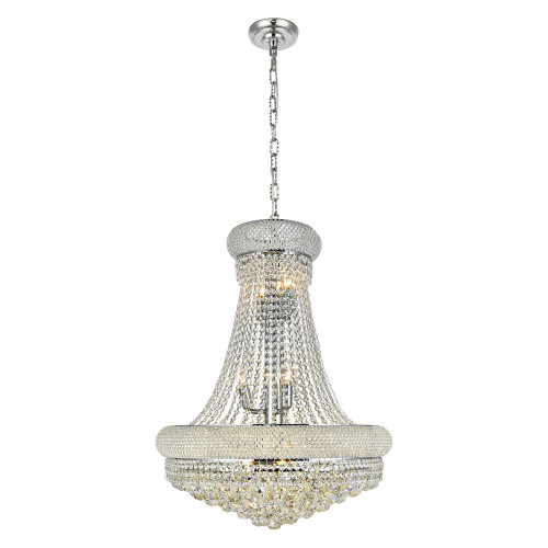 Elegant Pendant Light - Chrome/RC, L 24" (V1800D24C-RC)