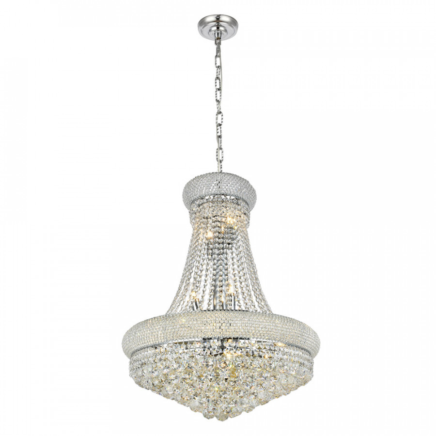 Elegant Pendant Light - Chrome/RC, L 24" (V1800D24C-RC)