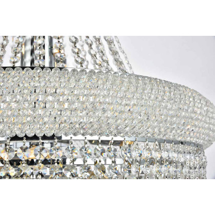 Elegant Pendant Light - Chrome/RC, L 24" (V1800D24C-RC)