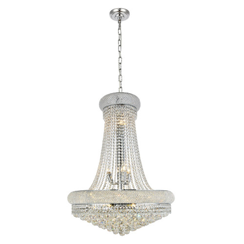 Elegant Pendant Light - Chrome/RC, L 28" (V1800D28C-RC)